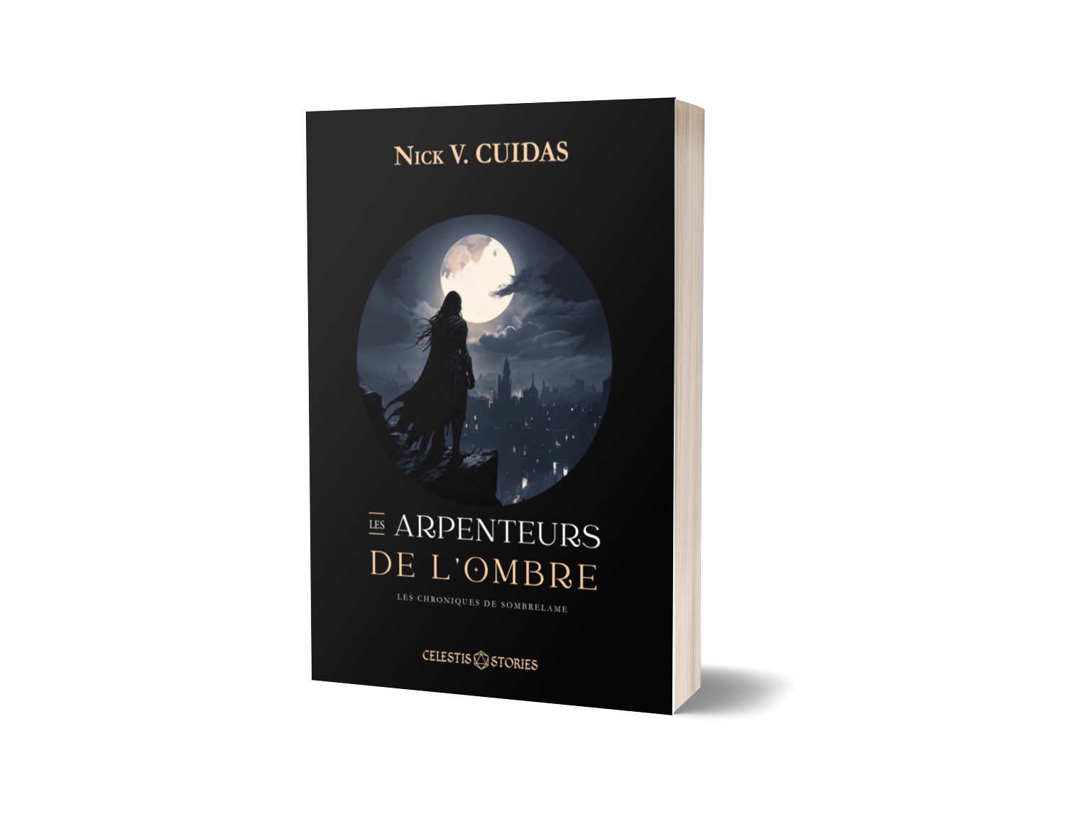Couverture du Tome 1 des Chroniques de Sombrelame, Les Arpenteurs de l'ombre