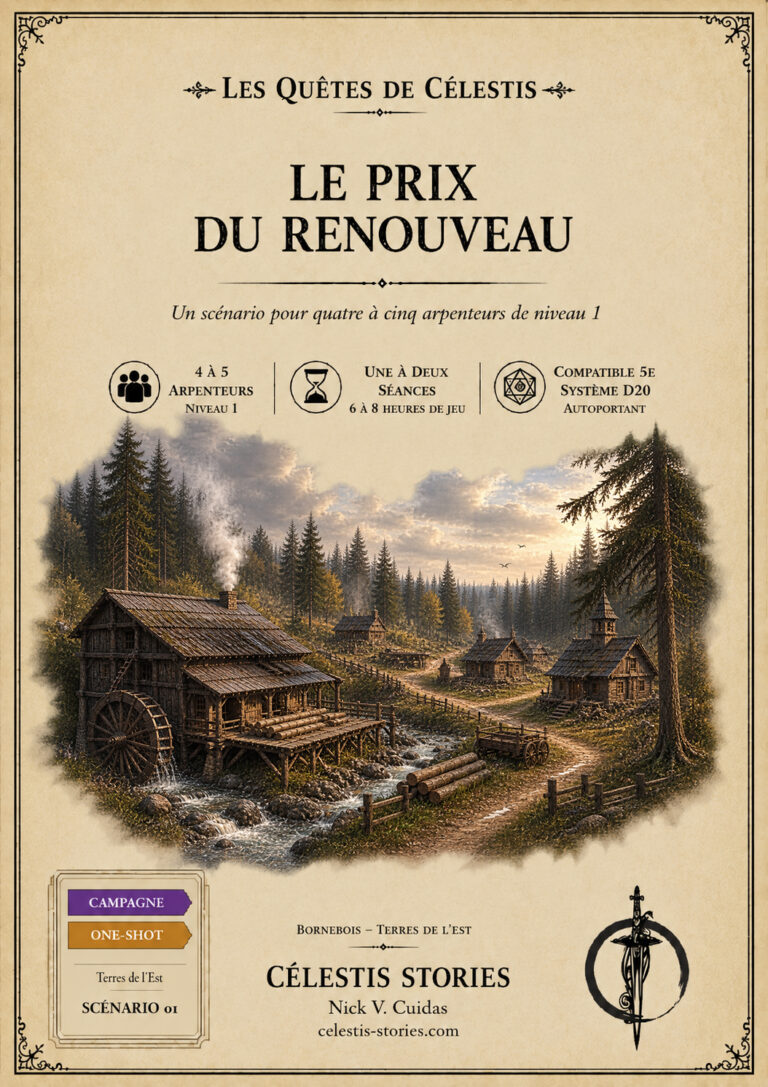 Couverture du scénario Le Prix du Renouveau