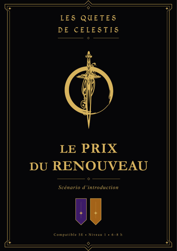 Couverture définitive — Les Quêtes de Célestis, Le Prix du Renouveau, scénario 01