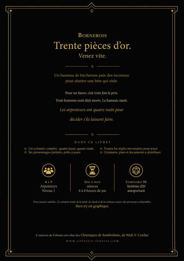 Le Prix du Renouveau — verso V4, résumé et contenu du livret